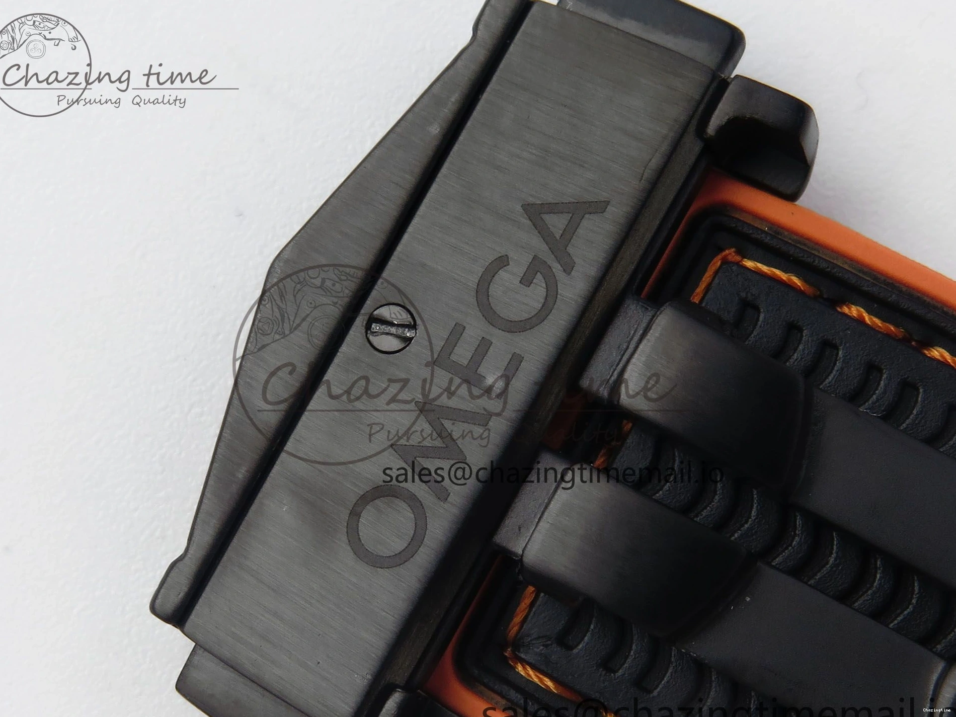 0210 Attractive Planet Ocean Master Chronometer 600M 45.5mm SCF 1:1 Best Edition Black Orange Bezel Black Dial on Black Rubber Strap A9900 Super Clone 7668